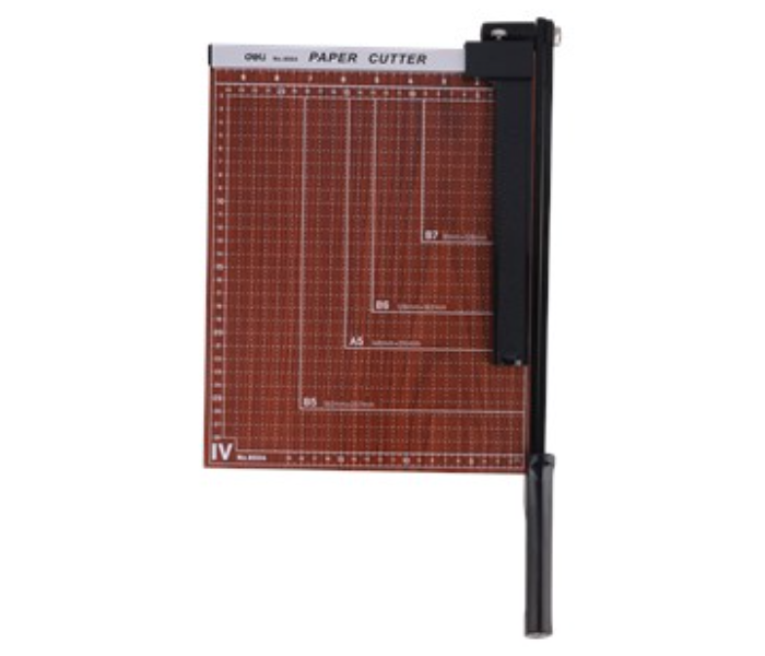 Deli 8004 Manual A4 Sheet Paper Trimmer - Brown - Zoom Image