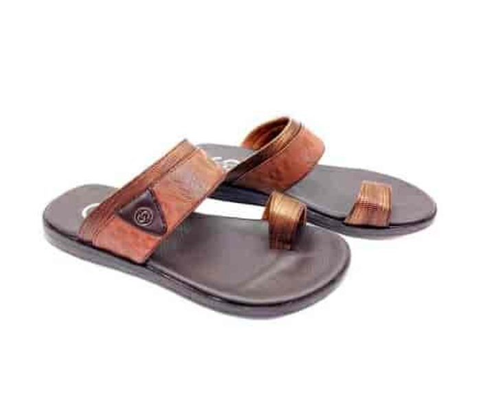 1731-03 EU 41 Stylish Comfort Flat Sandal for Men - Coffee - Zoom Image