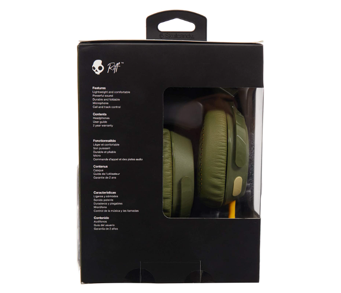 Skullcandy Riff On-Ear Headphones with Tap Tech - Olive - Zoom Image 4