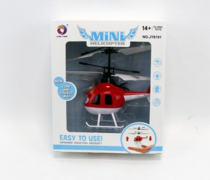 JY8191-R Sensor Remote Control Helicopter with Light and USB for KIds - Red - Zoom Image