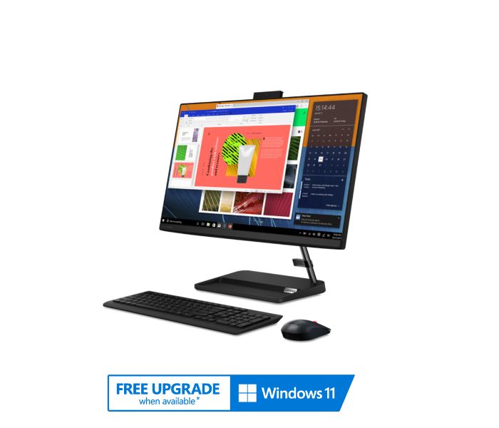 Lenovo IdeaCentre F0G000VMAX AIO 3 24ITL6 23.8 Inch FHD Touch Screen Intel Core i5 8GB RAM 512SSD MX450 2GB Graphics Windows 10 - Black - Zoom Image 1