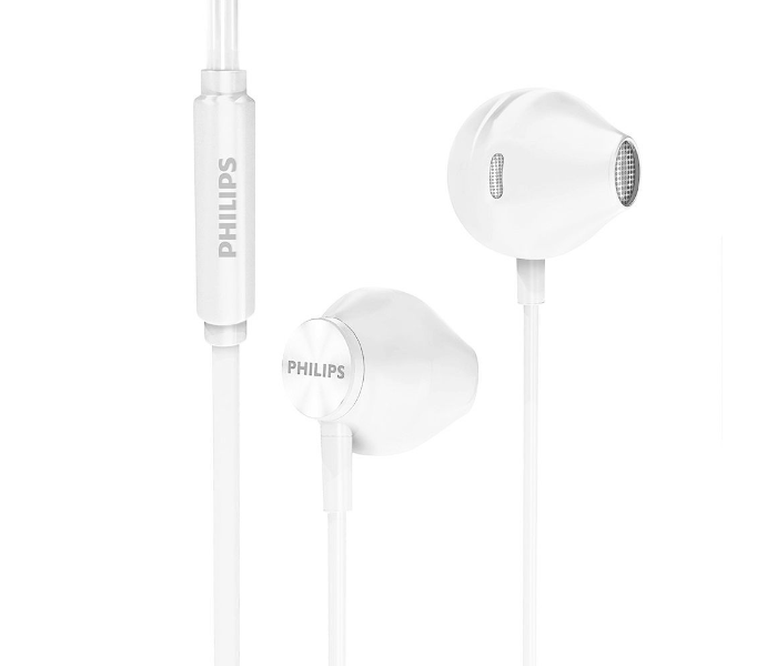 Philips TAUE101WT-00 In-Ear Wired Headphone with Microphone and Clear Bass Sound -White - Zoom Image 4