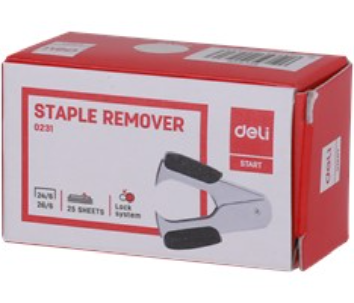 Deli 0231 25 Sheets Staple Remover - Silver - Zoom Image