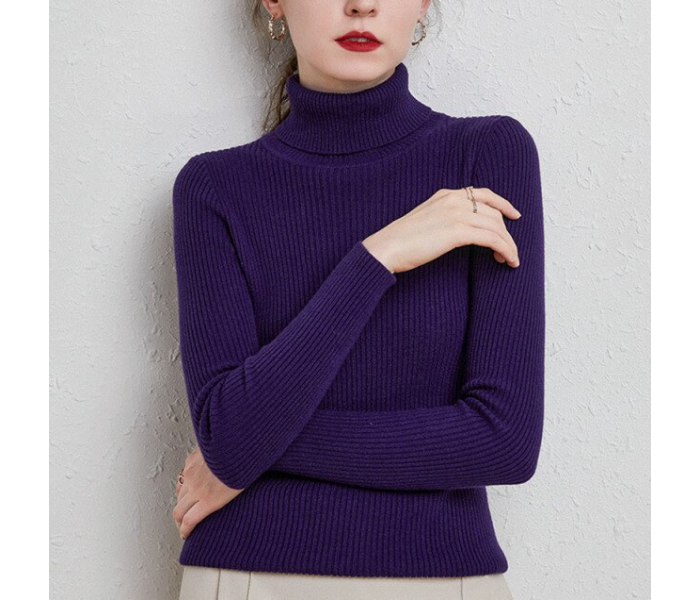 6611 Autumn Turtle Neck Cashmere Winter Pullover Sweaters For Women Assorted - Zoom Image 1