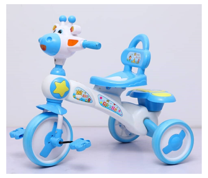 HT004 Ride On Toy Tricycle with Music Light and Pedals for Kids - Blue - Zoom Image