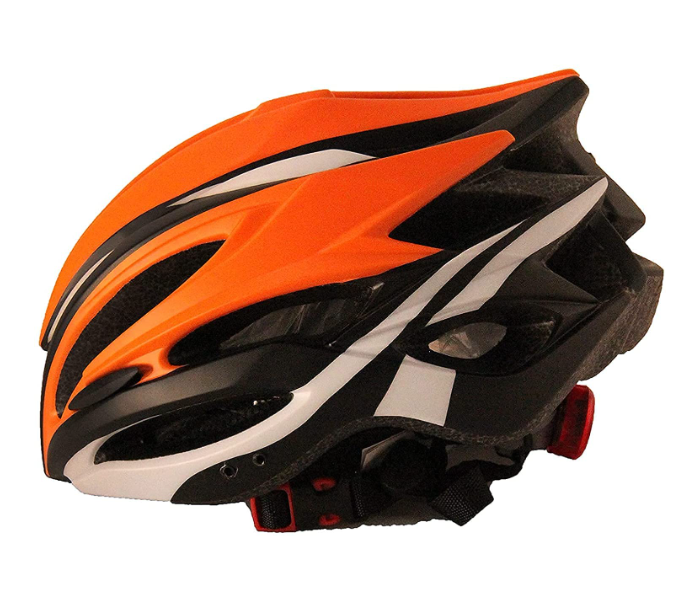 B00305UF48 Ultra Light Adult Road Racing Bicycle Helmet and Sport Type Head Guards - Orange and Black - Zoom Image