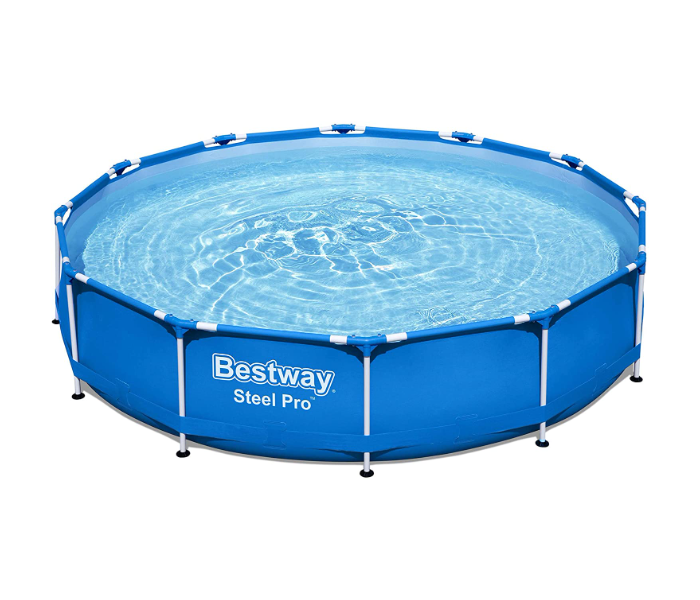 Bestway 56681 3.66m x 76cm Above Ground Round Framed Pool - Blue - Zoom Image 1