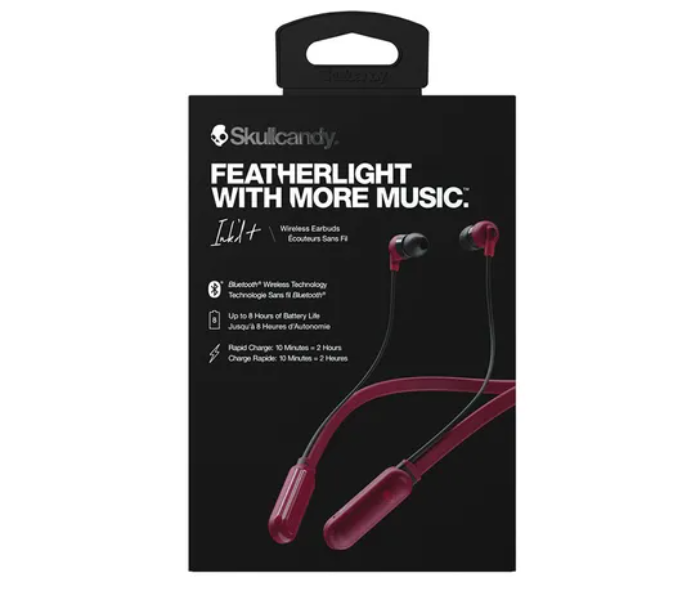 Skullcandy InkdPlus In-Ear Earphones Wireless - Red - Zoom Image 3