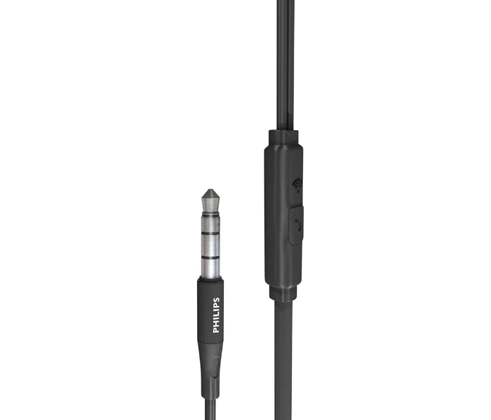 Philips TAUE101BK-00 In-Ear Wired Headphone with Microphone and Clear Bass Sound -Black - Zoom Image 3