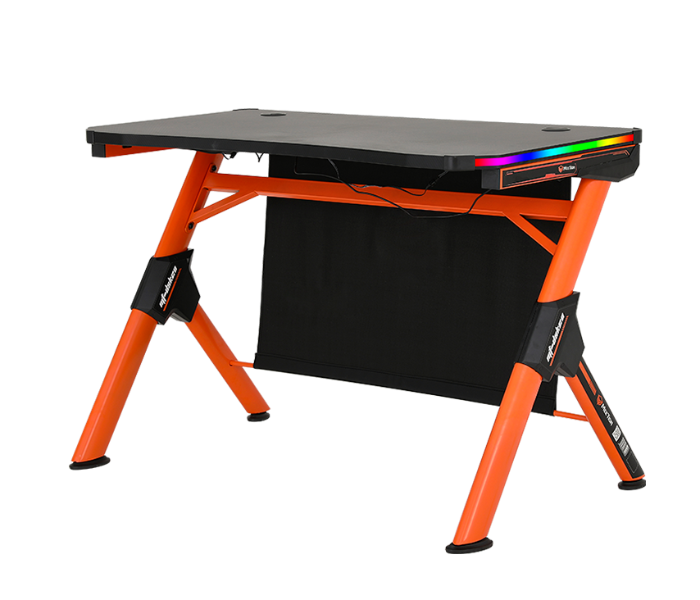 Meetion Mt-Dsk20 Gaming Table - Black and Orange - Zoom Image 2