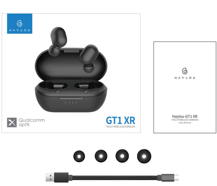 Haylou GT1 XR Bluetooth Earbuds - Black - Zoom Image 8