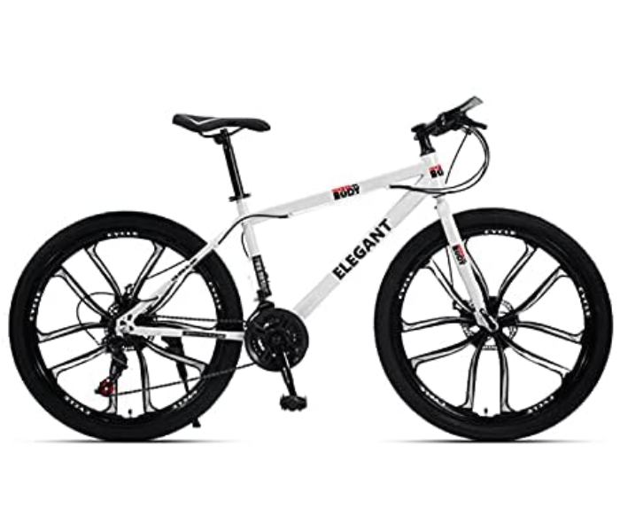 Body Line ELG10K 26 Inch Carbon Steel Elegant Bicycle With Sealed Central Shaft -White - Zoom Image