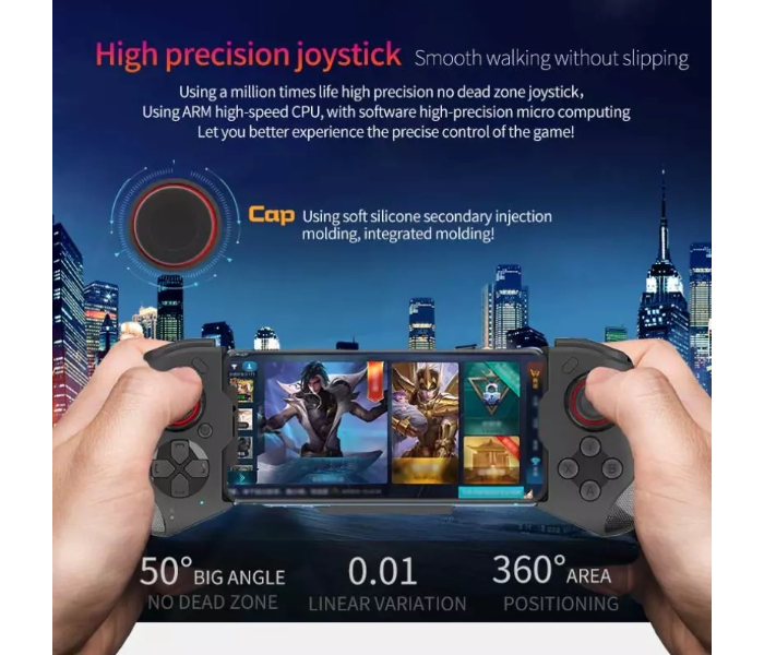 ANA Dreamworks 060-SWITCH COLOR Mocute Good Vibes Joystick Bluetooth Gamepad For Android and IOS -Red and Blue - Zoom Image 6