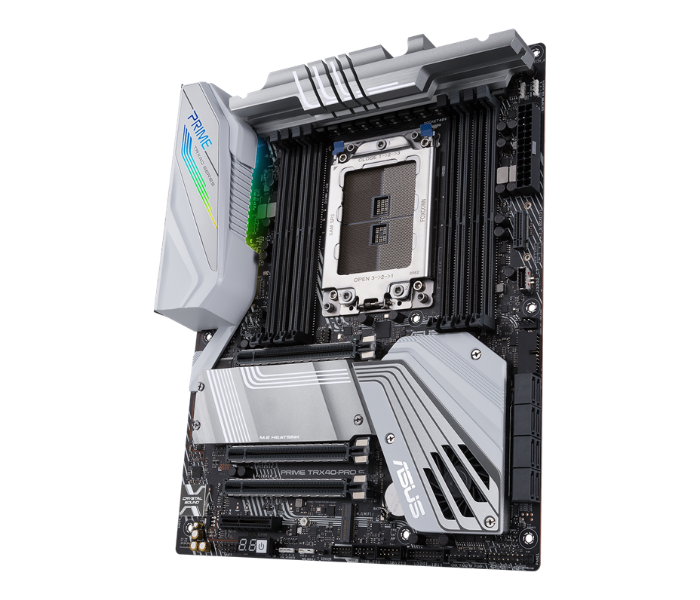 Asus Prime TRX40-PRO S Motherboard for 3rd Gen Ryzen Threadripper-Series Processors with USB 3.2 Gen 2 Type-C Front-Panel Connector and Aura Sync RGB Lighting  - Zoom Image 4