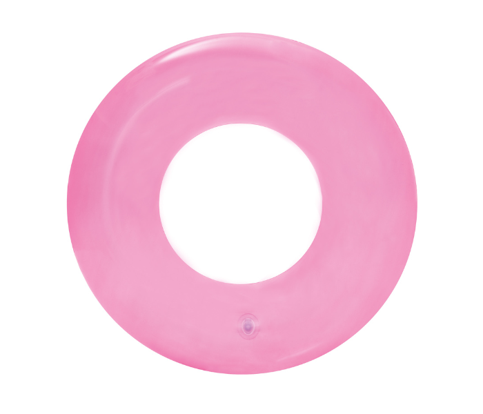 Bestway 36022 51 cm Monotone Vinyl Swim Beach Ring Float - Pink - Zoom Image