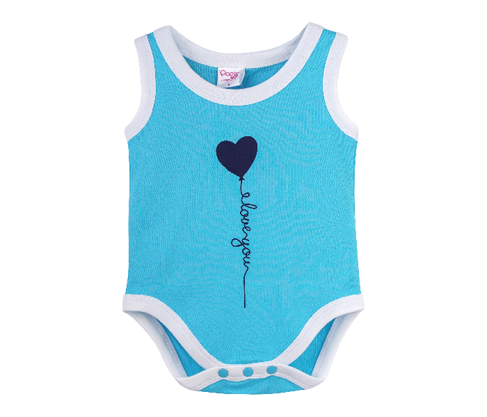 Popees Spock B Sleeveless Comfortable Onesies for 1 Year Babies - Blue - Zoom Image 1