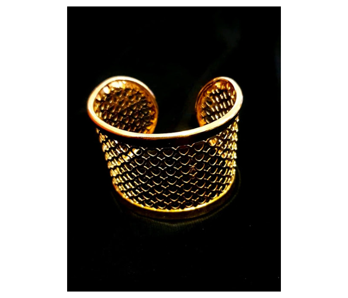 Strabella BR1-01b Operable Kada with Heart Shaped Pattern for Women - Gold - Zoom Image