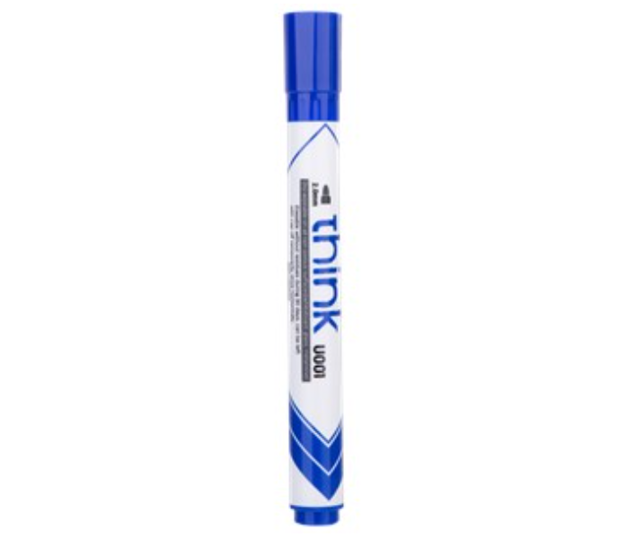 Deli U00130 12 Piece 2.0mm Bullet Tip Dry Erase Marker - Blue - Zoom Image 2