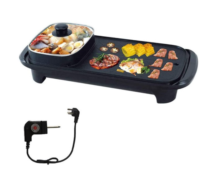 Generic Multifunctional 2 In 1 Electric Bbq Grill With Hot Pot Smokeless Indoor Electric Grill Pan - Zoom Image 1