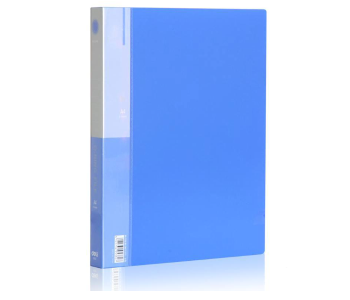 Deli 5382 1 Inch A4 Paper 2D Ring Binder - Blue - Zoom Image