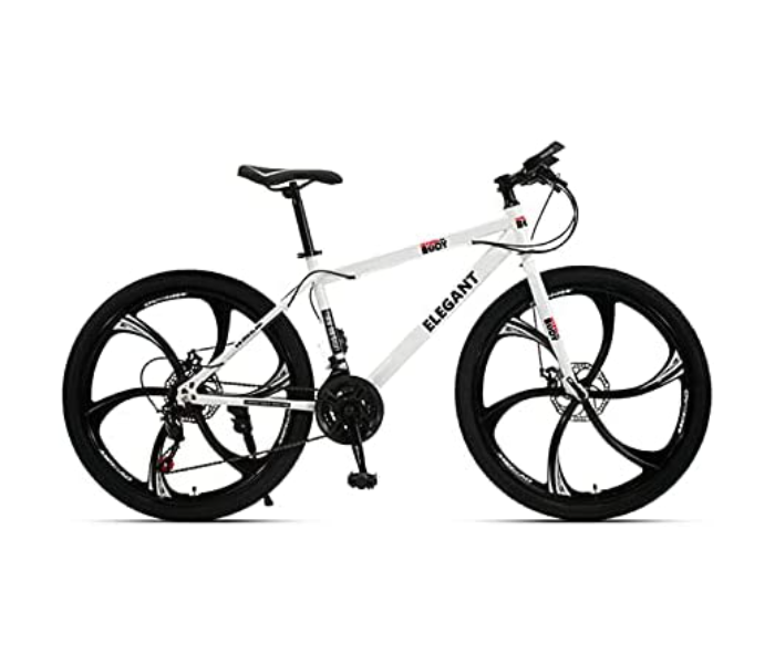 Body Line ELG6K 24 Inch Carbon Steel Elegant Bicycle With Sealed Central Shaft - White - Zoom Image