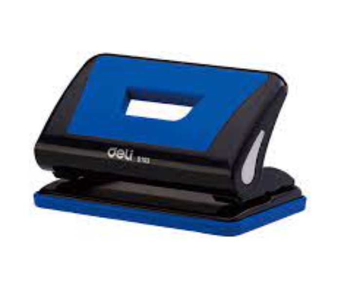 Deli 0103 10 Sheets 80 x 6mm Hole Puncher - Black and Blue - Zoom Image 2