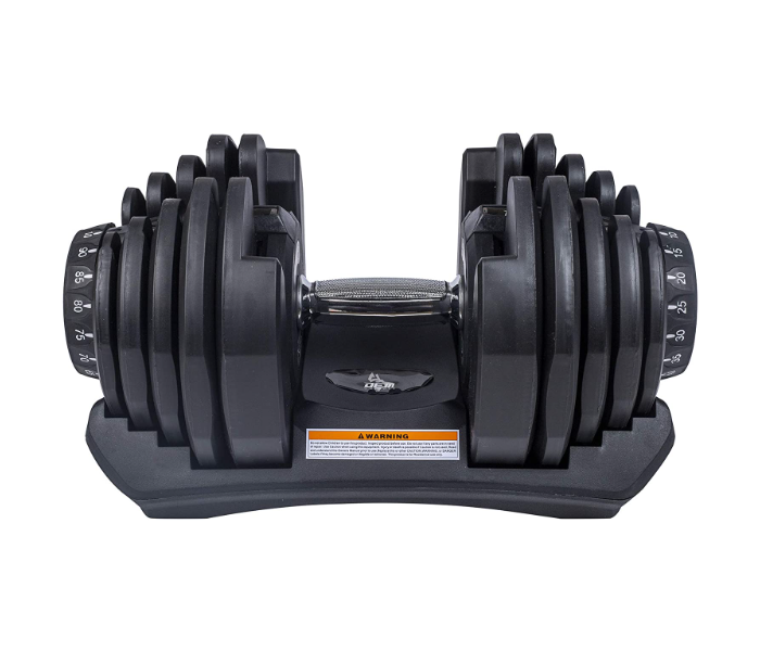 Body Line Sport 40Kg Pair Of Dumbbells With 17 Different Weights Adjustment And Weighing Board -Black - Zoom Image