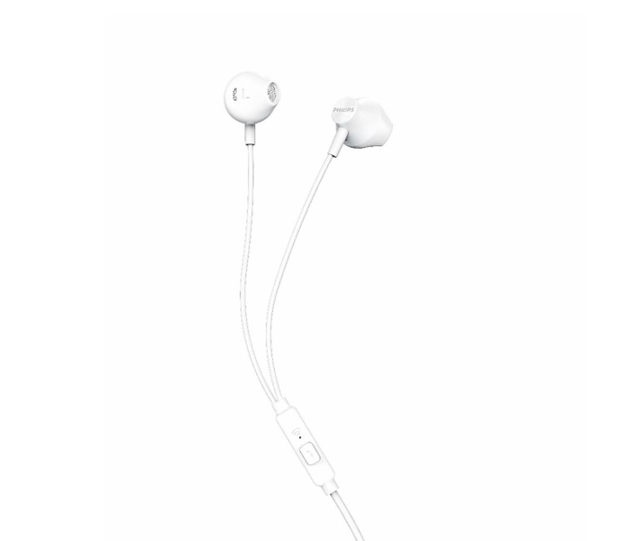 Philips TAUE101WT-00 In-Ear Wired Headphone with Microphone and Clear Bass Sound -White - Zoom Image 1