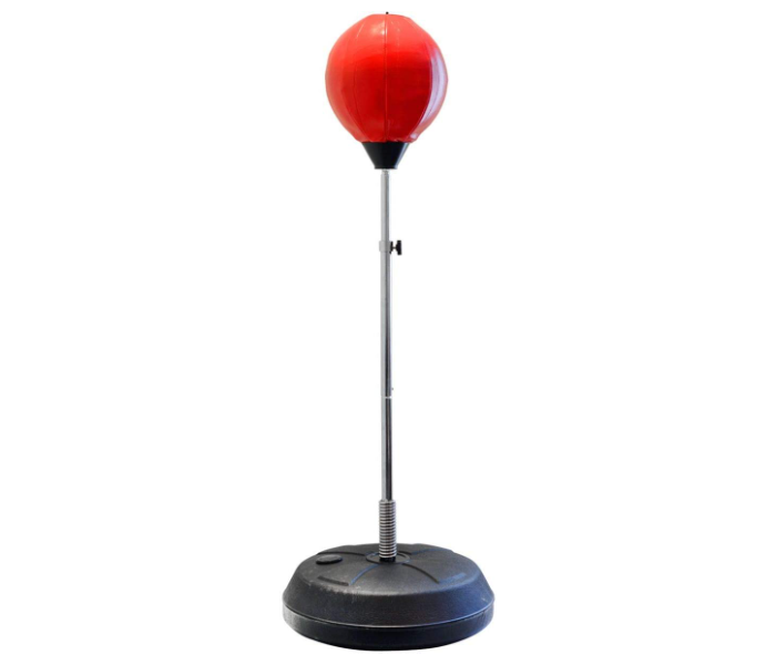 B07MCPM6T5 Pre Solid Adjustable Fitness Boxing Stand Punching Pogo Ball - Red - Zoom Image