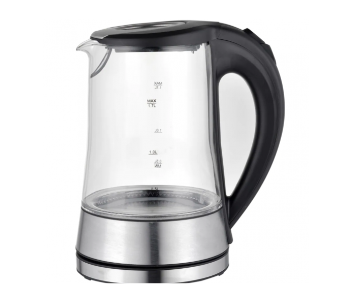 Emjoi UEK - 378 1.7 Liter Electric Glass Kettle With Blue Led Light and Borosilicate Glass Body -Black - Zoom Image