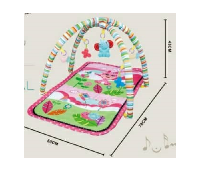 CH93143 Washable Twist and Fold Printed Baby Floor Playmat - Pink - Zoom Image