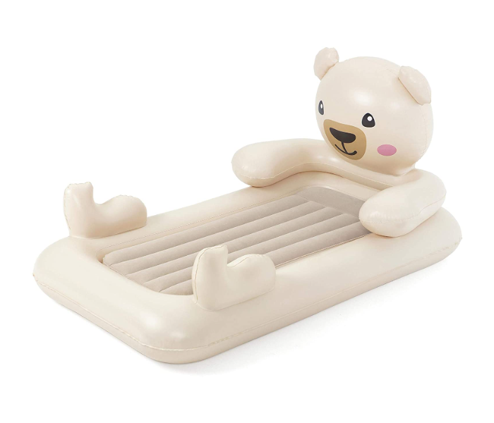 Bestway 67712 1.88M X 1.09M X 89Cm Teddy Shaped Single Air Mattress - Beige - Zoom Image 1