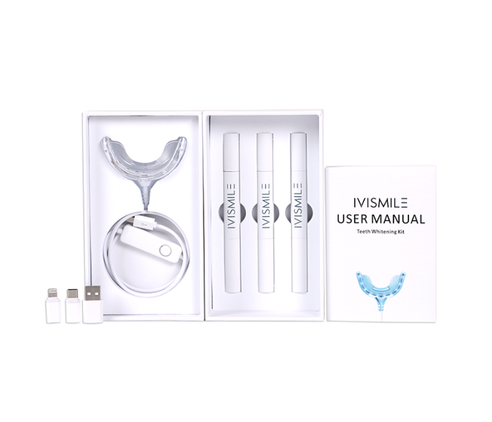 Ivismile Phone Connect Fast Effective Teeth Whitening Kit with LED Light Technology - Black - Zoom Image 7