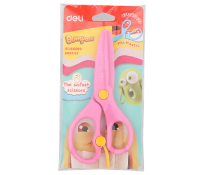 Deli D60402 130mm 1-10 Inch Plastic Scissors for Children - Pink - Zoom Image 2