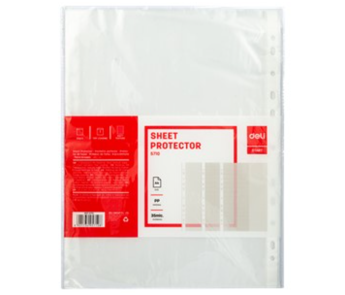 Deli 5710 0.035mm A4 Paper Sheet Protector  - Zoom Image