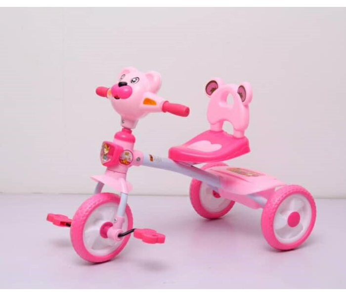 108D Ride On Toy Tricycle with Music Light and Pedals for Kids - Pink - Zoom Image