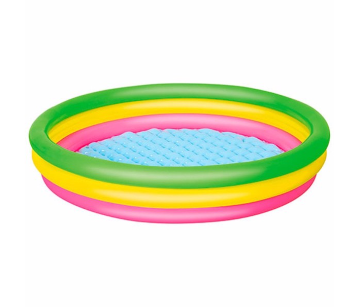 Bestway 51103 1.52M X 30Cm Summer Inflatable Kids Play Round Pool -Green and Yellow - Zoom Image