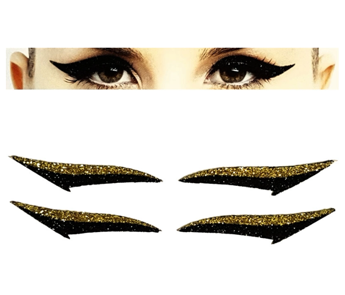 Advik Beauty 0792816390351 2 Pair Self Adhesive Eye Liners - Golden - Zoom Image