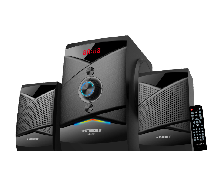 Stargold SG-G2021 2.1CH Multimedia Speaker System with Built-In Powerful SMPS Board -Black - Zoom Image 1