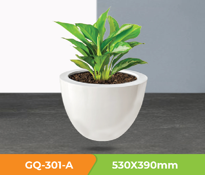 Grace GQ-301/A Exotic Royal Design Garden GRP Planters for Interior and Exterior - White - Zoom Image 8