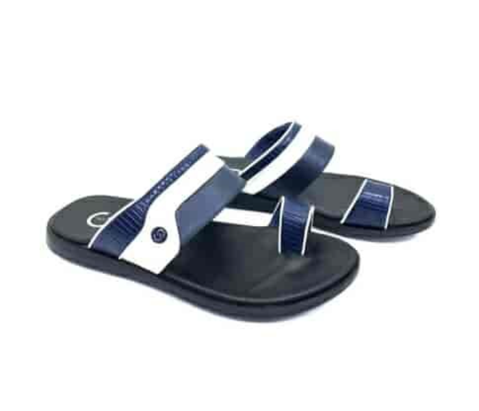 1732-15 EU 40 Stylish Comfort Flat Sandal for Men - Navy - Zoom Image