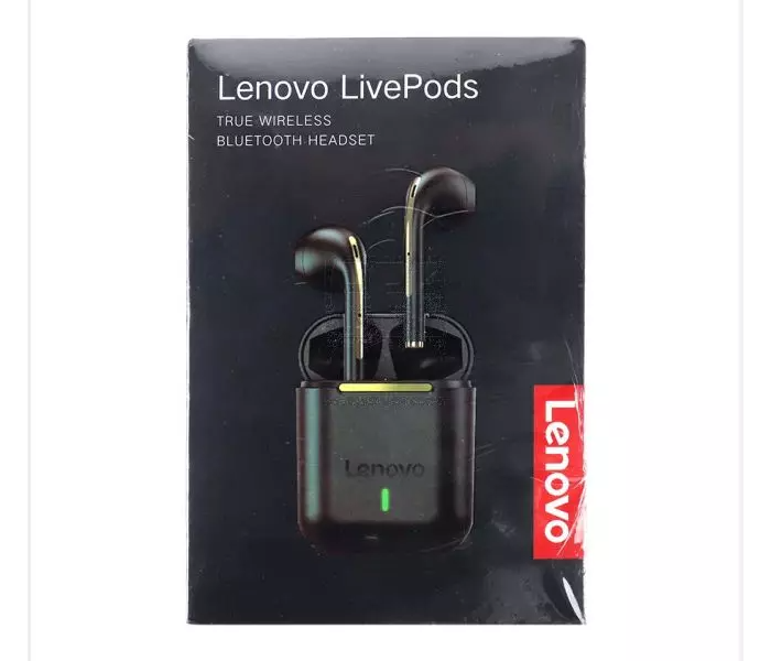 Lenovo LP5 Touch Control Sport Wireless Stereo Earbud - Black - Zoom Image