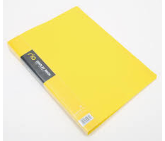 Deli 5034 40 Pockets A4 Paper Display Book - Yellow - Zoom Image