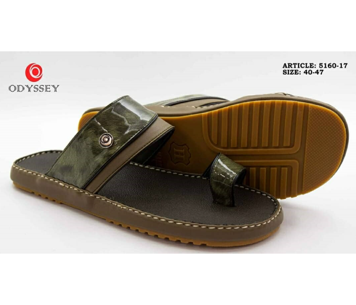 Odyssey 5160-17 45EU Arabic Sandal For Men -Olive - Zoom Image