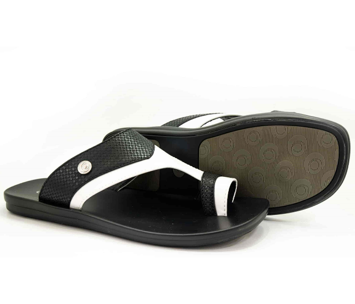 Odyssey 1290-02 40 EU Flat Sandal for Men - Black and White - Zoom Image