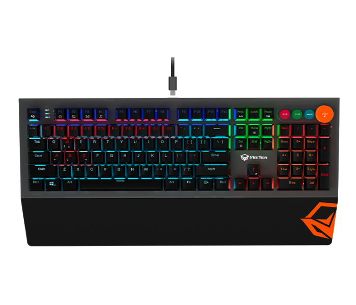 Meetion Mt-Mk500 Mechanical RGB Keyboard - Black - Zoom Image 1