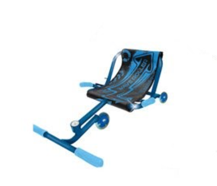 Durable Steel Waveroller with Extension Bar and Hand Brake - Blue - Zoom Image