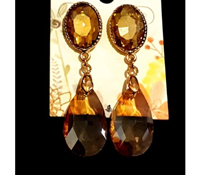 Strabella B2-03 Beautiful Hanging Drop Earring For Women -Gold - Zoom Image