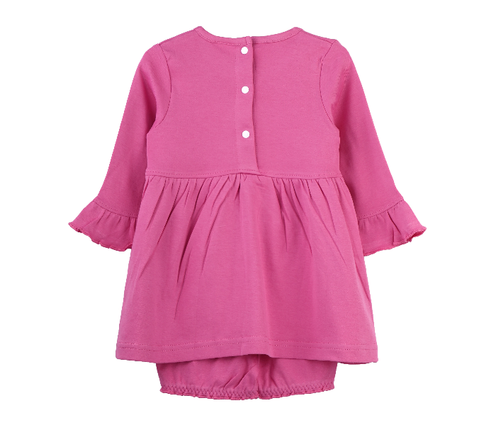 Popees Lorena Full Sleeve Top with Shorts for 2 Year Babies - Pink - Zoom Image 2