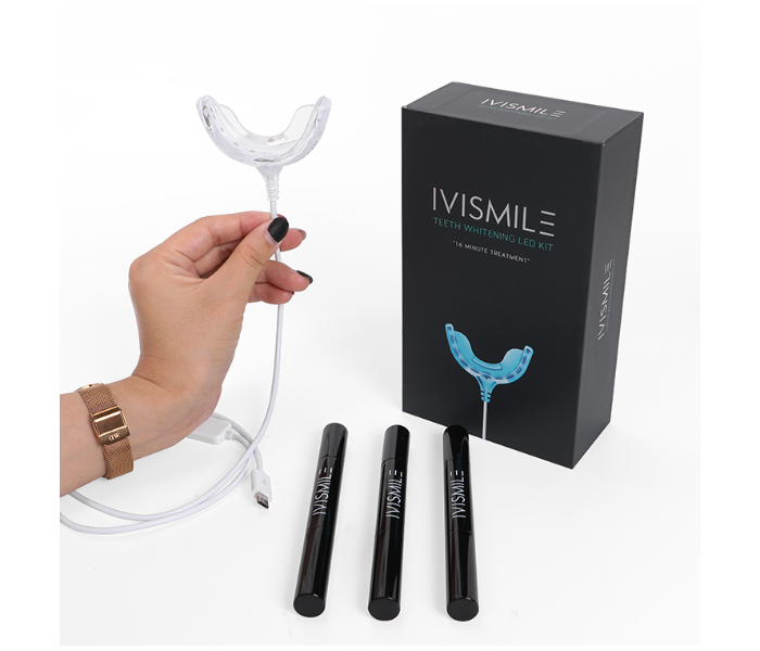 Ivismile Phone Connect Fast Effective Teeth Whitening Kit with LED Light Technology - Black - Zoom Image 6